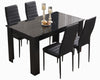 Dining Table and Chairs 4/6 Set Pu Leather Seat Dining Kitchen Room Furniture