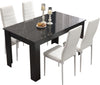Dining Table and Chairs 4/6 Set Pu Leather Seat Dining Kitchen Room Furniture
