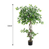 Artificial Banana Plant Realistic Fake Tree Ficus Banyan Rose Flower House Décor
