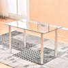 Modern Tempered Glass Dining Tables Kitchen for Dining Room Kitchen 4 Colours