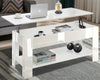 High Gloss Coffee Table With Storage Lift Top Up Wooden Living Room Furniture UK