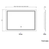 LED Illuminated Large Bathroom Mirror with Demister Touch Switch Light Wall