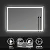 LED Illuminated Large Bathroom Mirror with Demister Touch Switch Light Wall