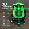 12 Line Laser Level Green Self Leveling 3D 360° Rotary Cross Measure Tool Kit UK