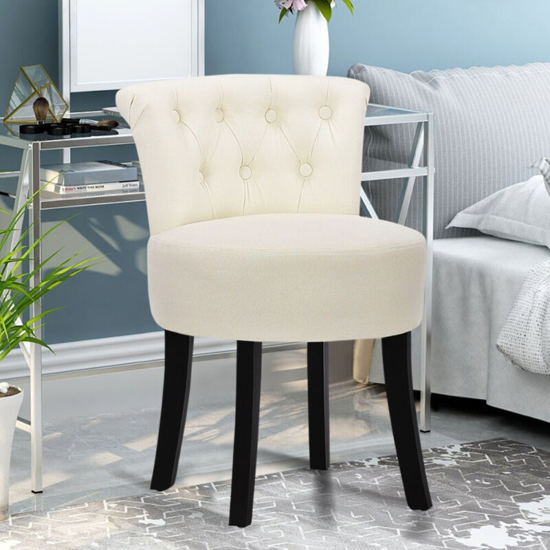 Soft vanity deals chair