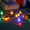 Battery Powered LED Globe Bulb Ball Fairy String Lights Outdoor Party Waterproof