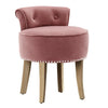 Scrollback Velvet Button Dressing Table Chair Vanity Stool Piano Stools Bedroom