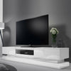 Modern TV Unit Cabinet High Gloss Doors With LED Light TV Stand Sideboard Drawer