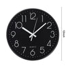 Wall Clock Illuminated / Solid Numerals Silent Retro Chic Decor 12-13inch Clocks