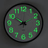 Wall Clock Illuminated / Solid Numerals Silent Retro Chic Decor 12-13inch Clocks