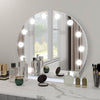 Hollywood Vanity Make Up Mirror with Lights 18-LED Tabletop Wall Metal 80x62cm