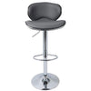 1/2 x Bar Stools PU Leather Adjustable Swivel Kitchen Breakfast Bar Stools