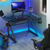 91cm Height Computer Desk Gaming Table Office Desk with Cup Holder and Mouse Pad