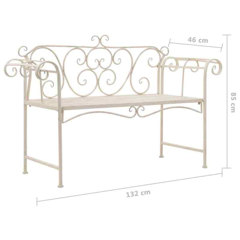 Antique-design Garden Metal Bench Seat Outdoor Decorative Cast Iron Park Chairs