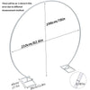 Oversize Large Round Wedding Arch Backdrop Stand Double Hoop Party Drapery Frame