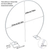 Oversize Large Round Wedding Arch Backdrop Stand Double Hoop Party Drapery Frame