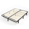 Mondeer Double Bed Frame Bed Base Wooden Slats Metal Supporting Structure 190cm
