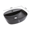 Marble Stone Look Wash Basin Ceramic Vessel Bathroom Sink Porcelain AboveCounter