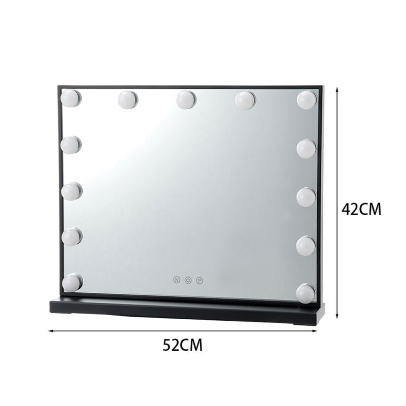 Hollywood Cosmetic Mirror LED Light MakeUp Vanity Shaving Bath Round/Rectangular
