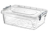 Clear Plastic Storage Box with Lid Kitchen Food Office Stackable Container Boxes