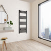 Bathroom Radiator Heated Flat Panel Straight White Black Anthracite Chrome
