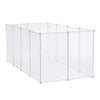 Pet Playpen Fence DIY Playpen Puppy Dog Cat Animal Cage Exercise Metal PP Indoor