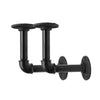 2Pcs Pipe Shelf Brackets Industrial Iron Rustic Wall Floating Shelves Supports