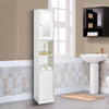Bathroom Cabinet w/ Doors&Shelves Cupboard Storage Unit 3 Styles Furniture White