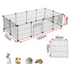 Pet Playpen Fence DIY Playpen Puppy Dog Cat Animal Cage Exercise Metal PP Indoor