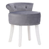 Upholstered Velvet Dressing Table Stool Chair Makeup Padded Bedroom Piano Stools