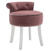 Upholstered Velvet Dressing Table Stool Chair Makeup Padded Bedroom Piano Stools