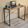 Folding Computer Desk Wooden Foldable Study Table Laptop PC Table Home Office