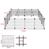 Pet Playpen Fence DIY Playpen Puppy Dog Cat Animal Cage Exercise Metal PP Indoor