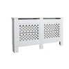 Radiator Cover White Unfinished Modern Traditional Wood Grill Cabinet Shelf MDF