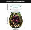 Electric Fragrance Lamp Wax Melt Warmer 3D Aroma Oil Burner Diffuser Glass Gift