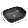 Marble Stone Look Wash Basin Ceramic Vessel Bathroom Sink Porcelain AboveCounter