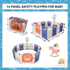 14/16 Panels Kids Safety Playpen Foldable Activity Centre Baby Infant Play Yard