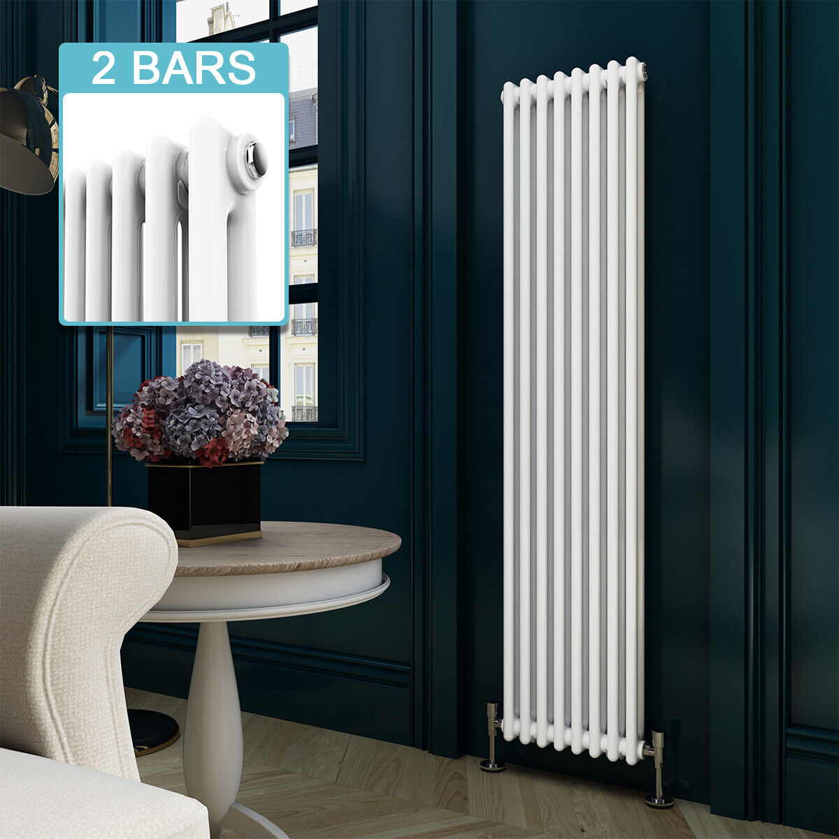 He Radiator Traditional Radiator Cast Iron 2 3 Column White Horizontal Vertical He ...