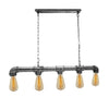 Vintage Industrial Ceiling Pendant Light Steampunk Pipe 5Way Hanging Retro Lamp