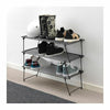 Metal Shoe Rack Stand 2 3 tier Foldable Detachable Steel Black Organiser Shelves