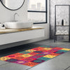 120cm Vinyl Floor Mat Rug Tile Mosaic Pattern Non Slip Easy Clean Home Decor