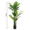 Artificial Palm Tree Potted Green Plant Ficus Houseplant with Pot Indoor Outdoor