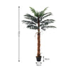 Large Artificial Palm Tree Realistic Fake Tropical Plant In/Outdoor Home Decor