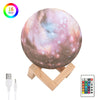 Rechargeable Moon Lamp Night Light Kids Dimmable LED Color Change 3D Dimmable