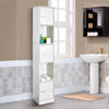 Bathroom Cabinet w/ Doors&Shelves Cupboard Storage Unit 3 Styles Furniture White
