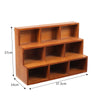Small Desktop Wooden Storage Unit Jewellery Trinket Box Cabinet Display Shelves