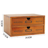 Small Desktop Wooden Storage Unit Jewellery Trinket Box Cabinet Display Shelves