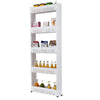 SLIM SLIDE OUT KITCHEN TROLLEY BATHROOM RACK HOLDER STORAGE SHELF ON WHEELS