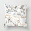 Geometric Marble Cushion Covers Pink Grey Sofa Pillow Case Home Rose Gold Decor