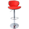 1/2 x Bar Stools PU Leather Adjustable Swivel Kitchen Breakfast Bar Stools